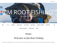 Tablet Screenshot of jimrootfishing.com